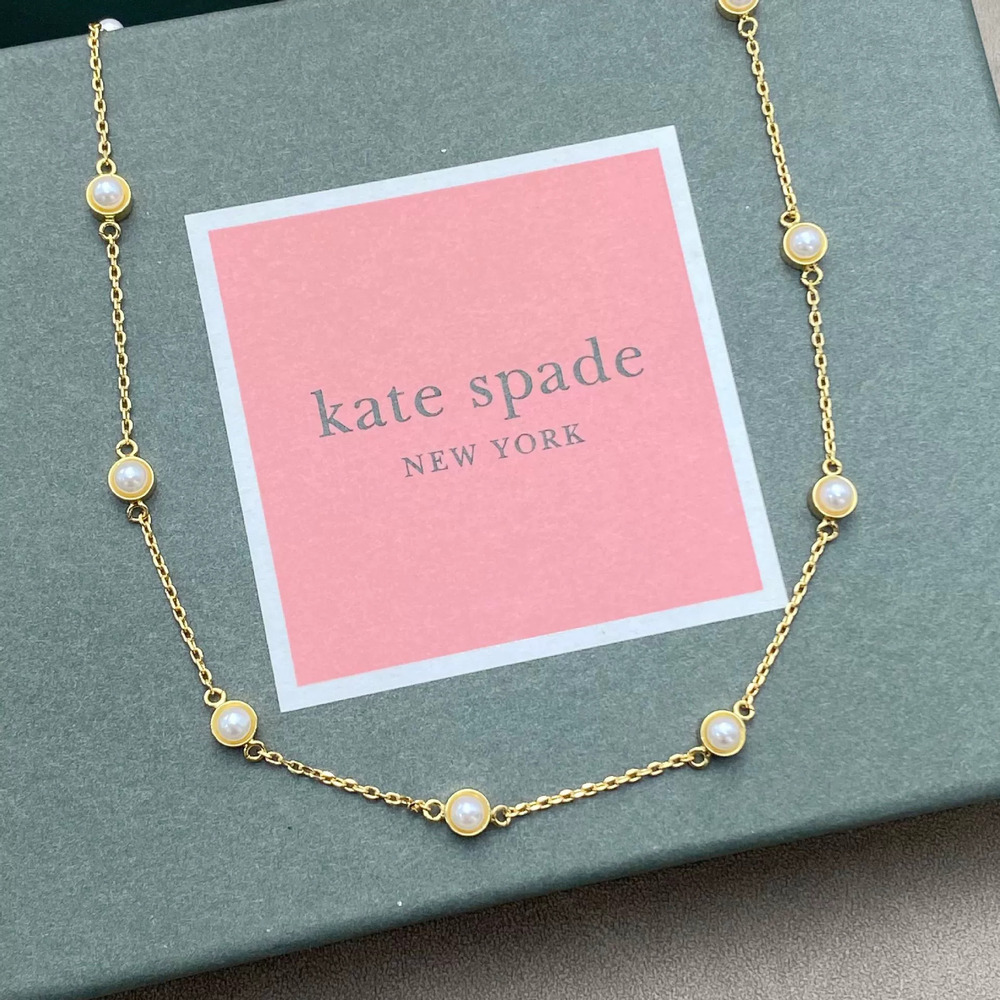 kate spade Sterling Silver Round Shijia Matama Pearl Necklace Sweater Chain
